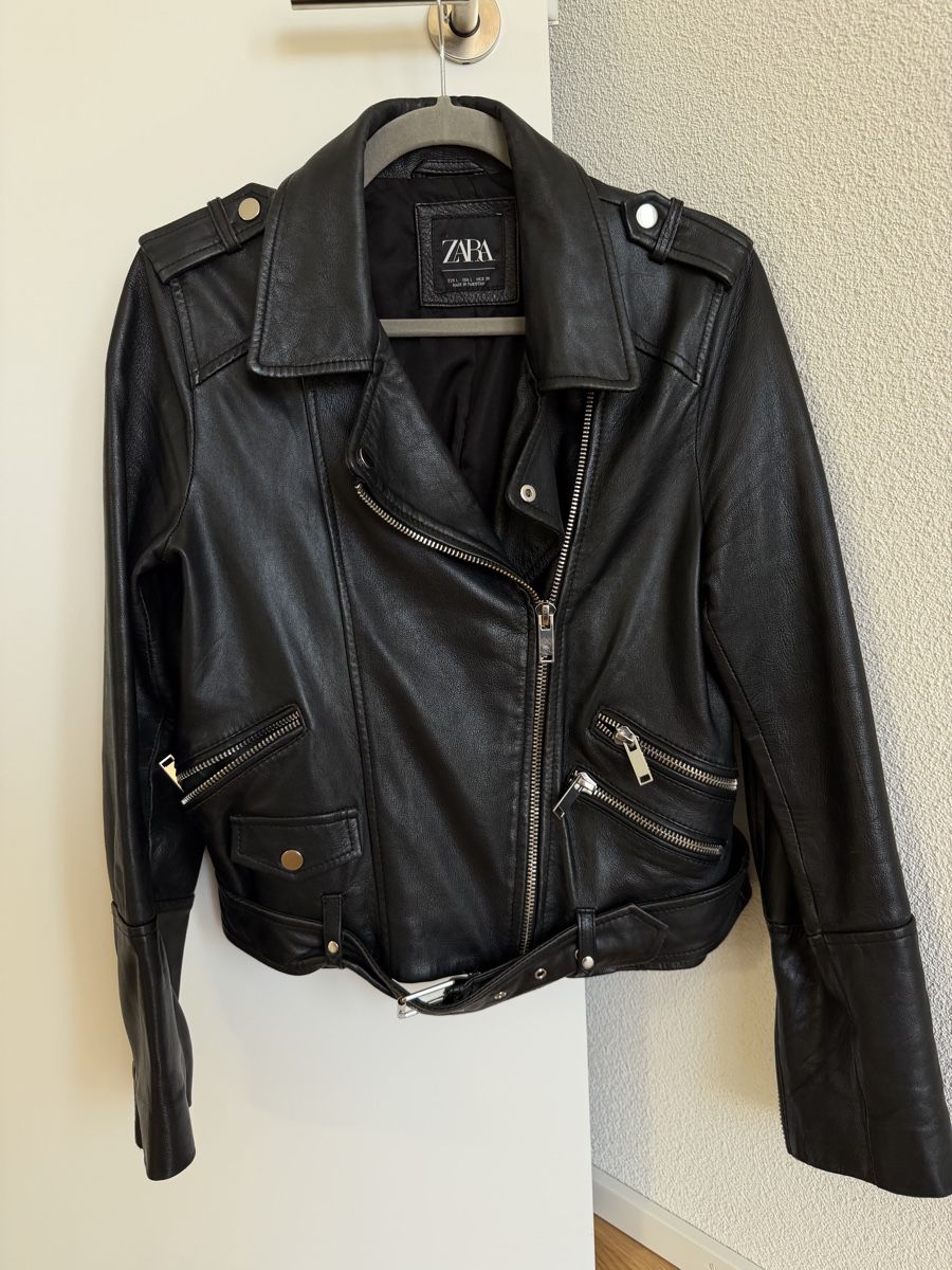 Zara Vestes: Zara real leather jacket with silver details – D'occasion à Au ZH par fra_w87x 3