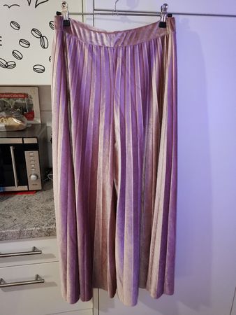 DAMEN PLISSIERTE SATIN HOSE ONE SIZE