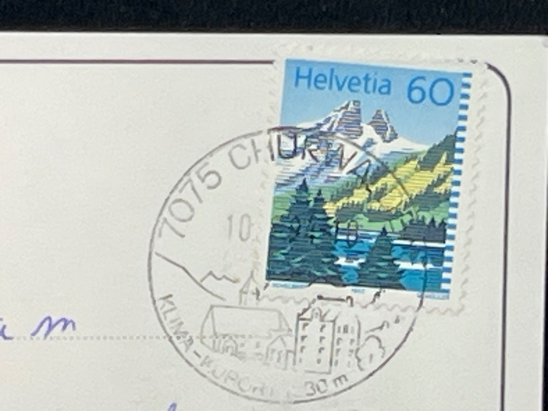 Ansichtskarten: Churwalden, 1230 m ü.M. – Gebraucht aus Widnau von Brusi9 1