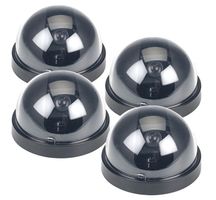 4er-Set Überwachungskamera-Attrappen Dome-Form