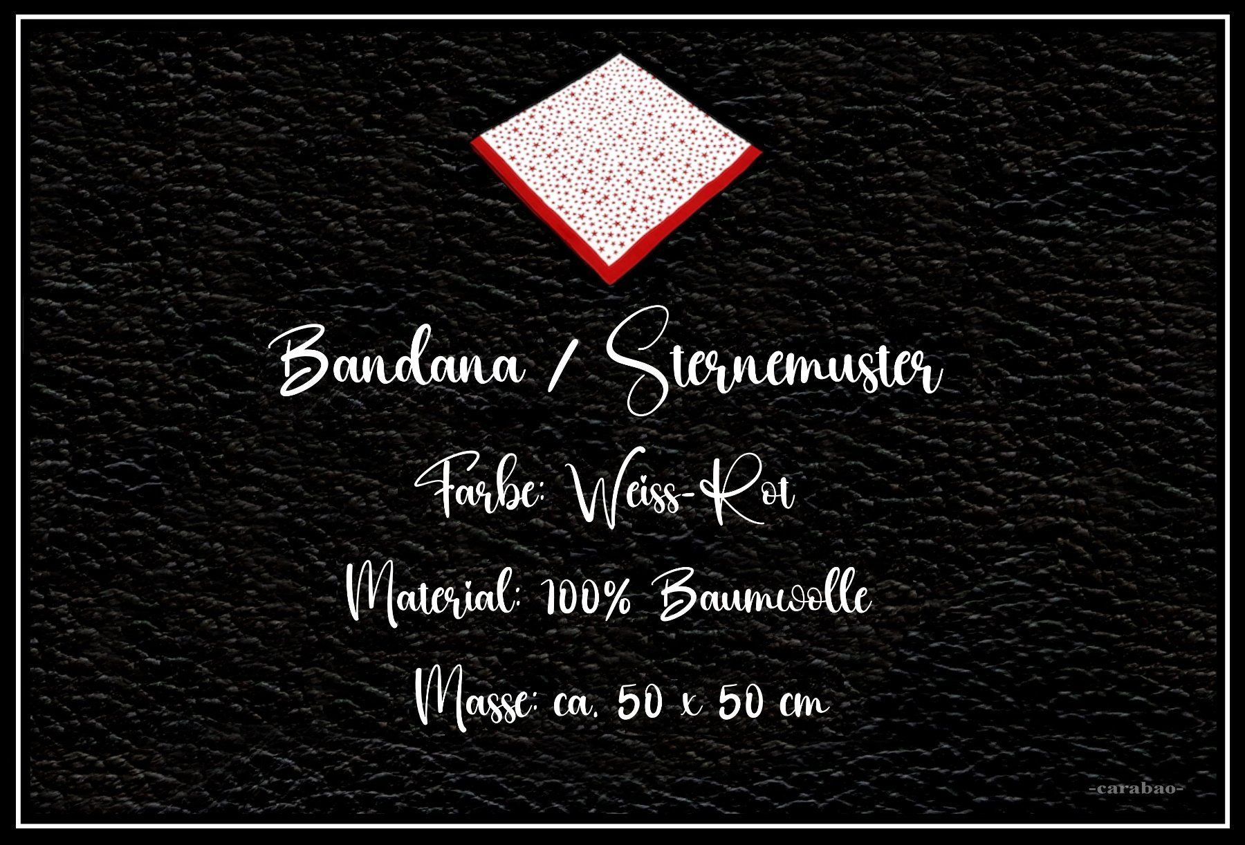 Foulard & Sciarpe: Bandana / Sternmuster / Weiss-Rot – Nuovo (secondo la descrizione) da Winterthur venduto da -carabao- 5