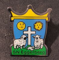 GG374 - Pin Wappen Mond & Sonne Kreuz Schafe SN Eggerberg