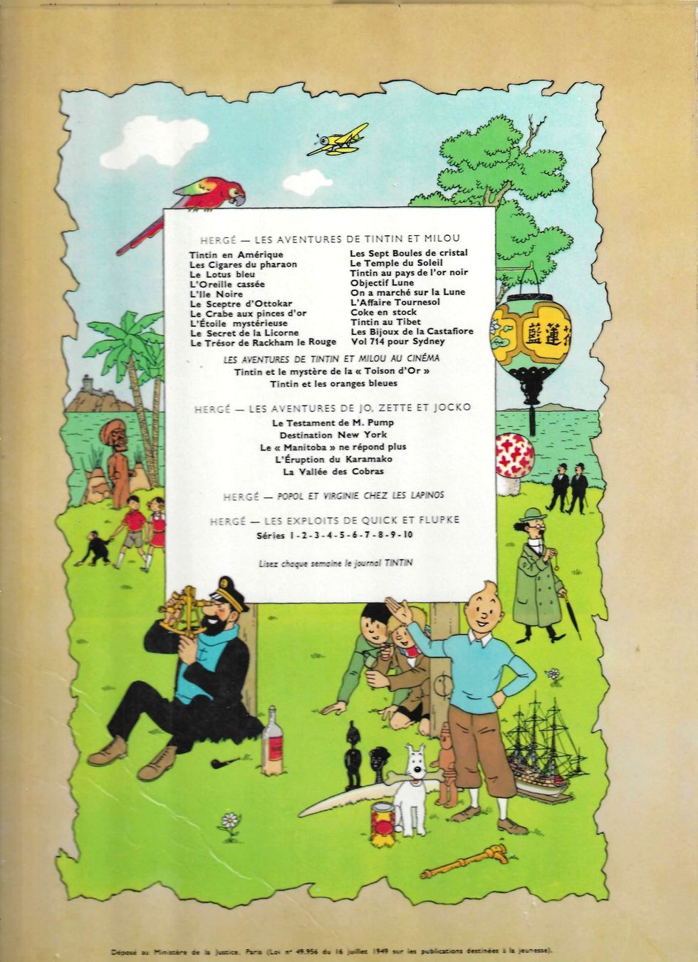Comics: Tintin - Les 7 boules de cristal - B38 TBE – Gebraucht aus Savagnier von Ne2065 1