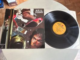 NEIL YOUNG tolle American Stars 'n Bars LP 1977 Innenhüllen