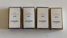 4x Chanel N°5 Eau de Parfum Miniaturen, 4ml, (2WA6)