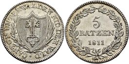 Kanton Nidwalden 5 batzen 1811