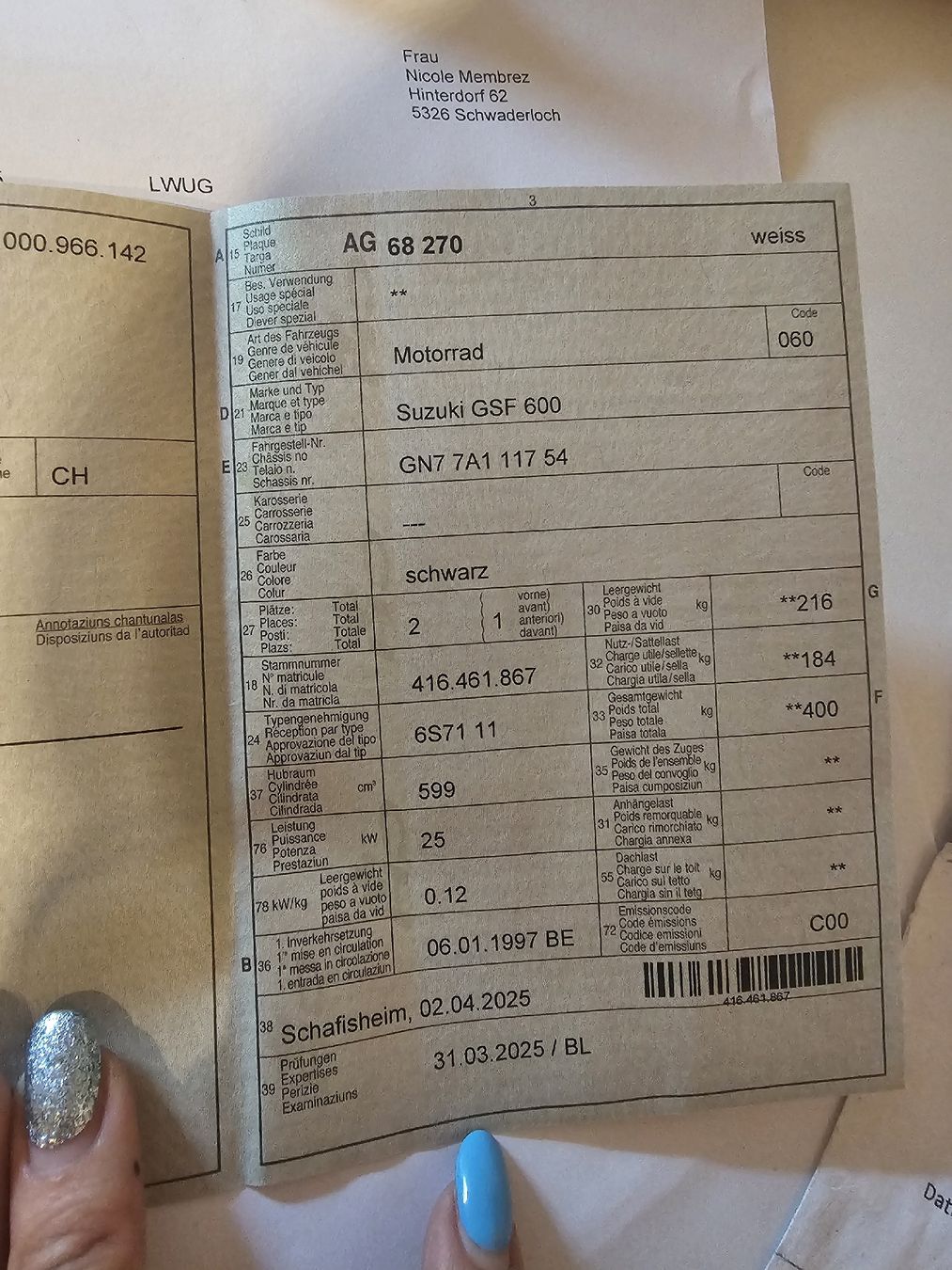 Suzuki Strada: Suzuki GSF 600 Bandit – Usato da Schwaderloch venduto da nicole.mz 5