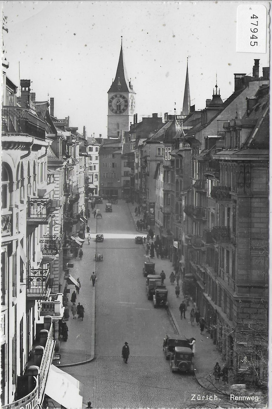 Cartoline postali: Zürich - Rennweg – Usato da Ettingen venduto da Kartenplanet
