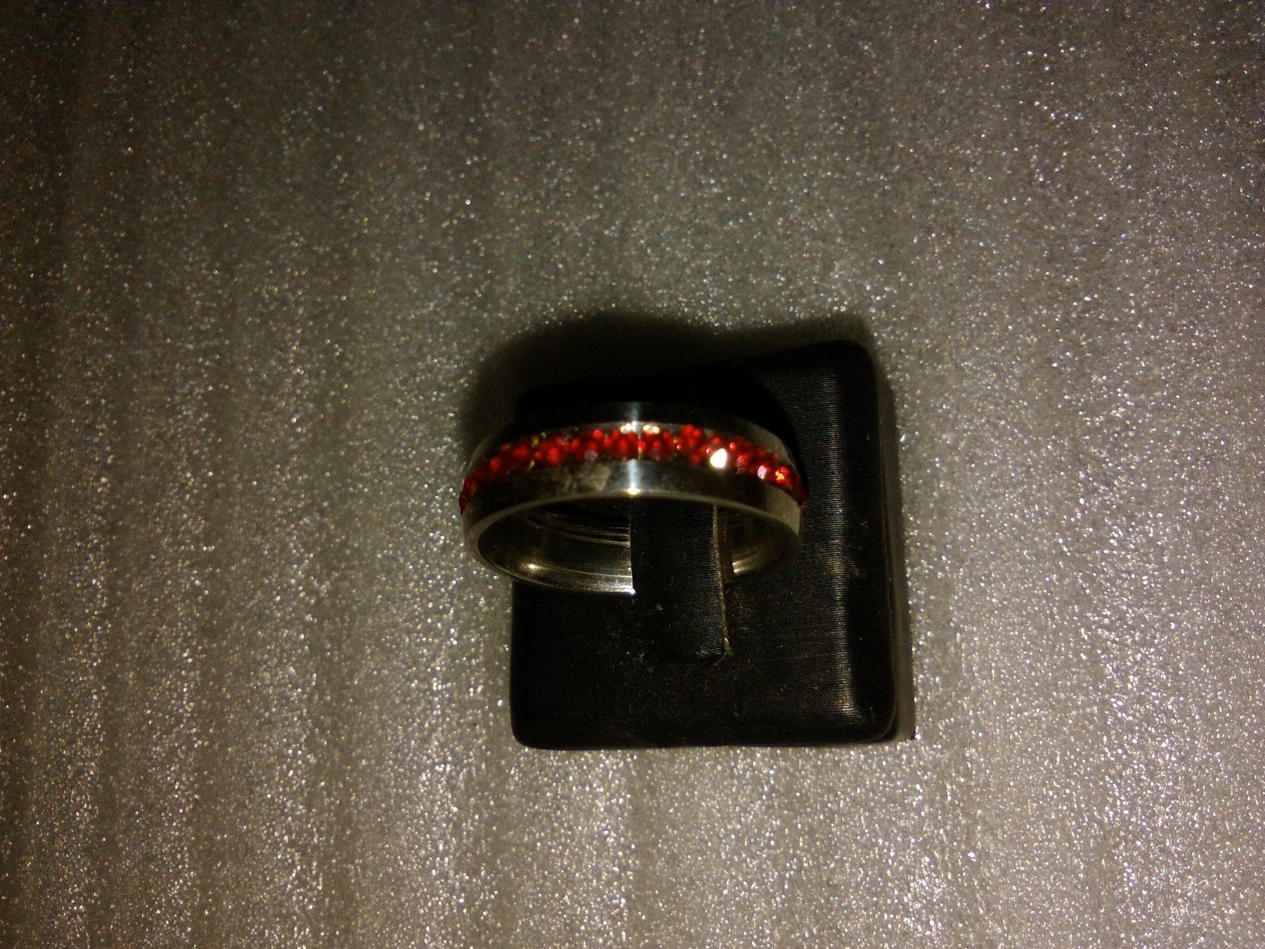 Anelli: RING EDELSTHAL,,,,SILBER FARBE,,MIT ROT KRISTALL – Nuovo (secondo la descrizione) da Basel venduto da bijoutrie_4 3