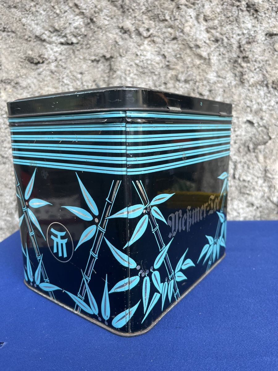 Pots: Messmer Tee Cabinetdose Blechdose schwarz gebraucht – D'occasion à Brienz BE par hey_z9vg 2