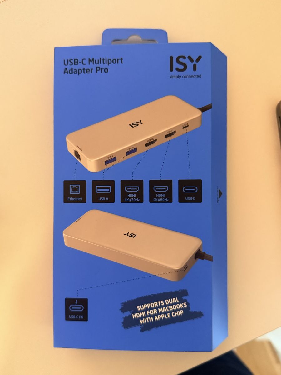 Unità & Adattatore: ISY USB-C Multiport Adapter Pro, HDMI, Ethernet, Top Zustand – Usato da Adlikon b.Regensdf venduto da bigv8000 1