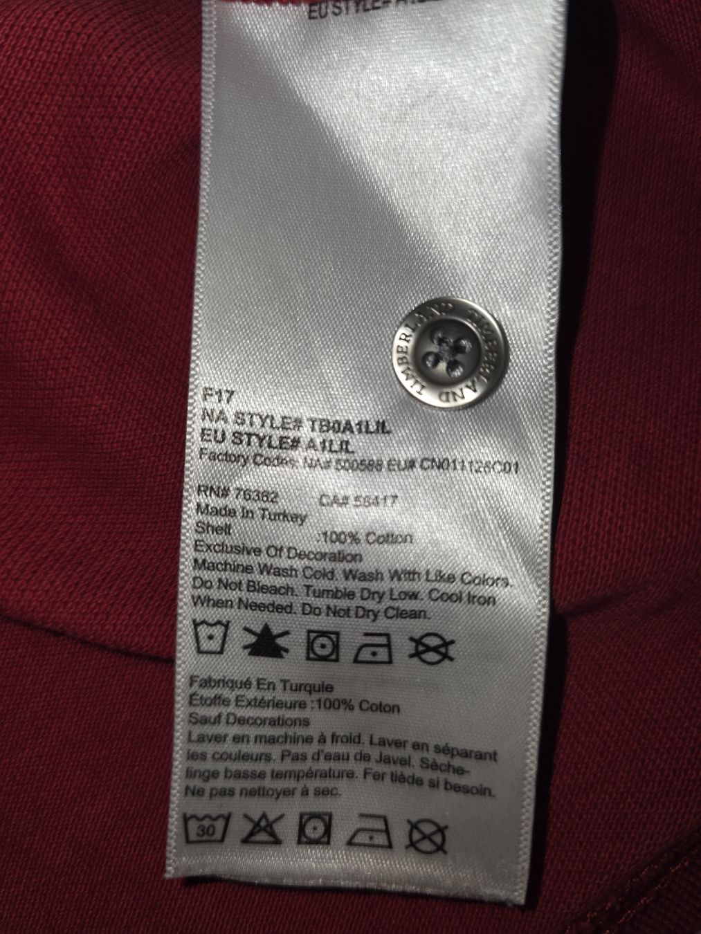 Timberland Polo-Shirts: Polo Timberland rouge manches courtes taille M – Gebraucht aus Renens VD von jose26 3