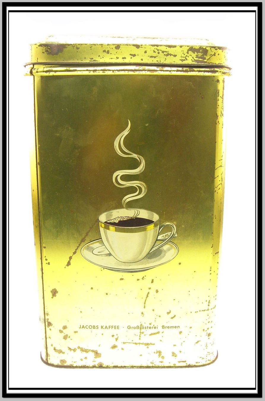 Dosen: Tante Emma Laden Jacobs Kaffee Büchse / Blechdose mit Deckel – Gebraucht aus Langenthal von Antik_Huesli 3