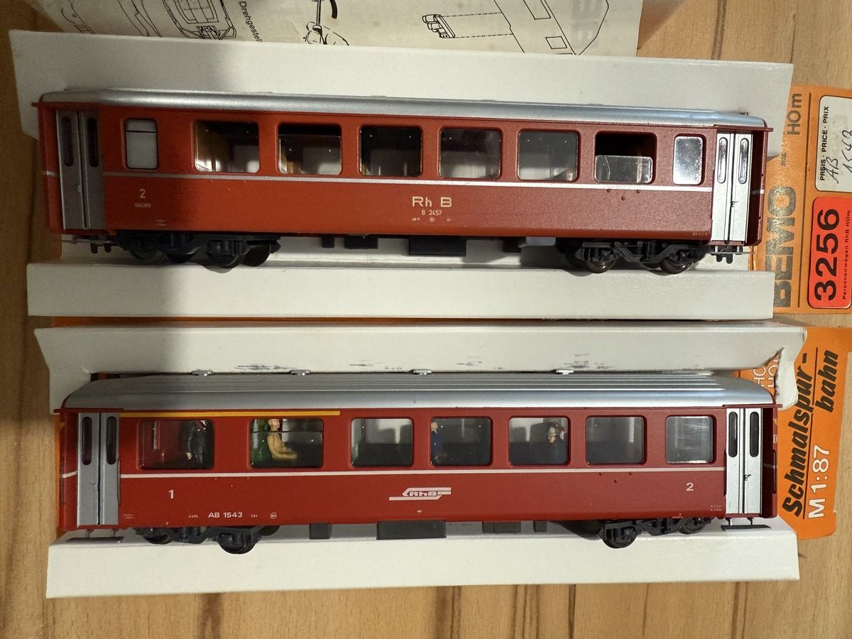 Bemo Modelleisenbahnen: BEMO 618 RhB Zug, Gleichstrom, Top Zustand, – Gebraucht aus Winikon von cabriofan01 3