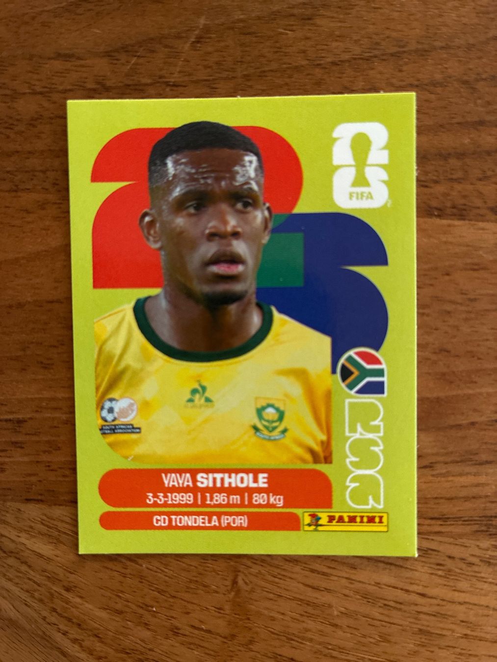 Panini Carte collezionabili: FIFA WC 2026 Vaya Sithole RSA 15 – Nuovo (secondo la descrizione) da Boll venduto da valoune01