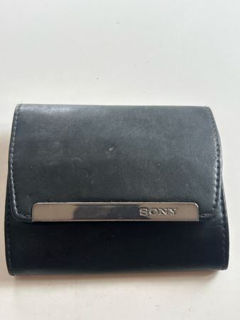 Sony Portemonnaie schwarz Leder gebraucht(S36)