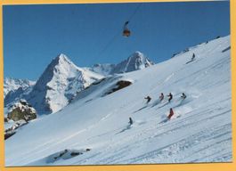 Mürren SKI-ABFAHRT v. Schilthorn, Luftseilbahn, Eiger, Mönch