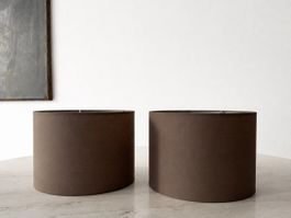 2 Lampenschirme aus Stoff – Wie neu
