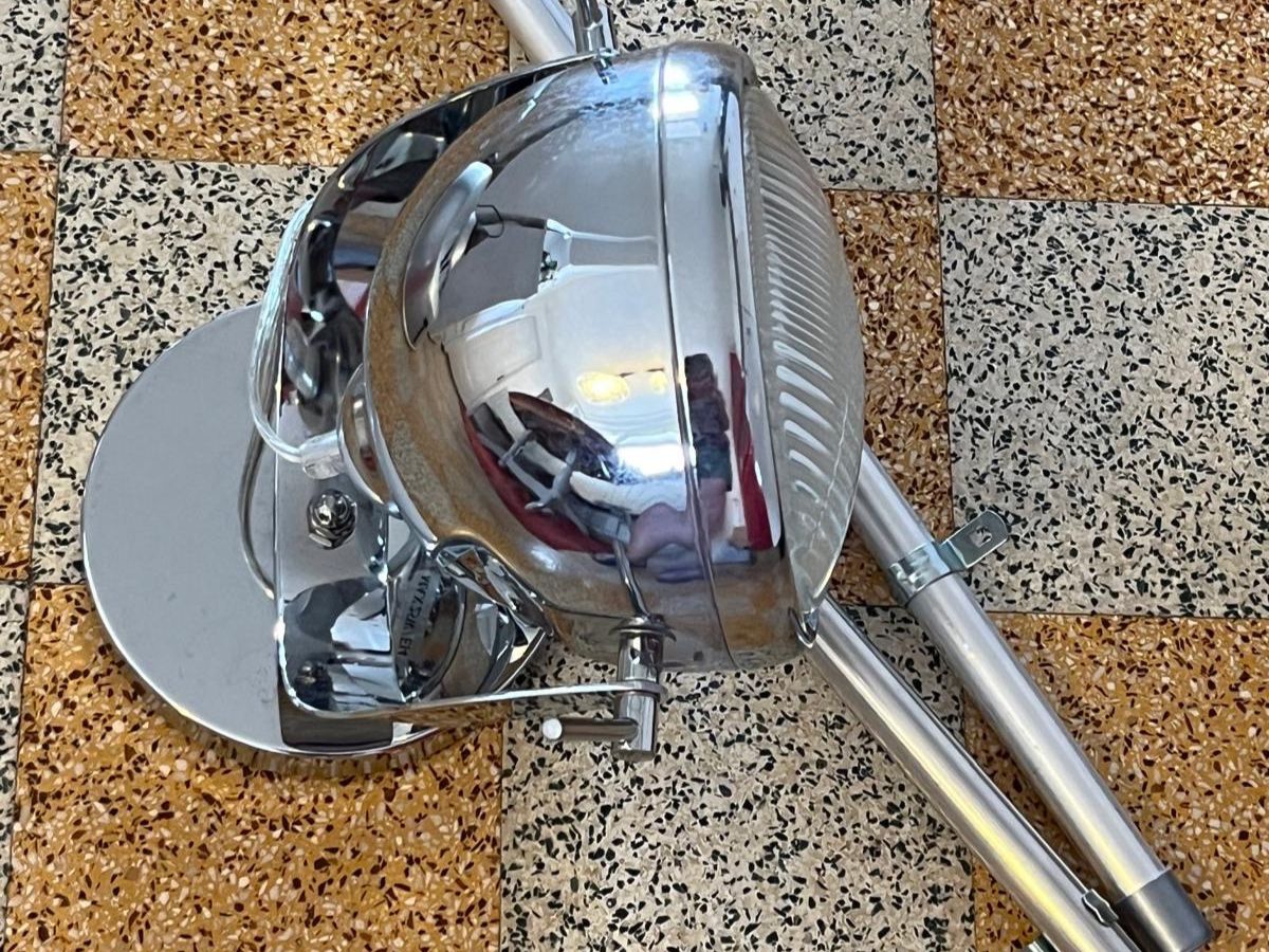 Lampen: Wandlampe in Form eines alten Motorradscheinwerfers – Gebraucht aus Tafers von JP911 4