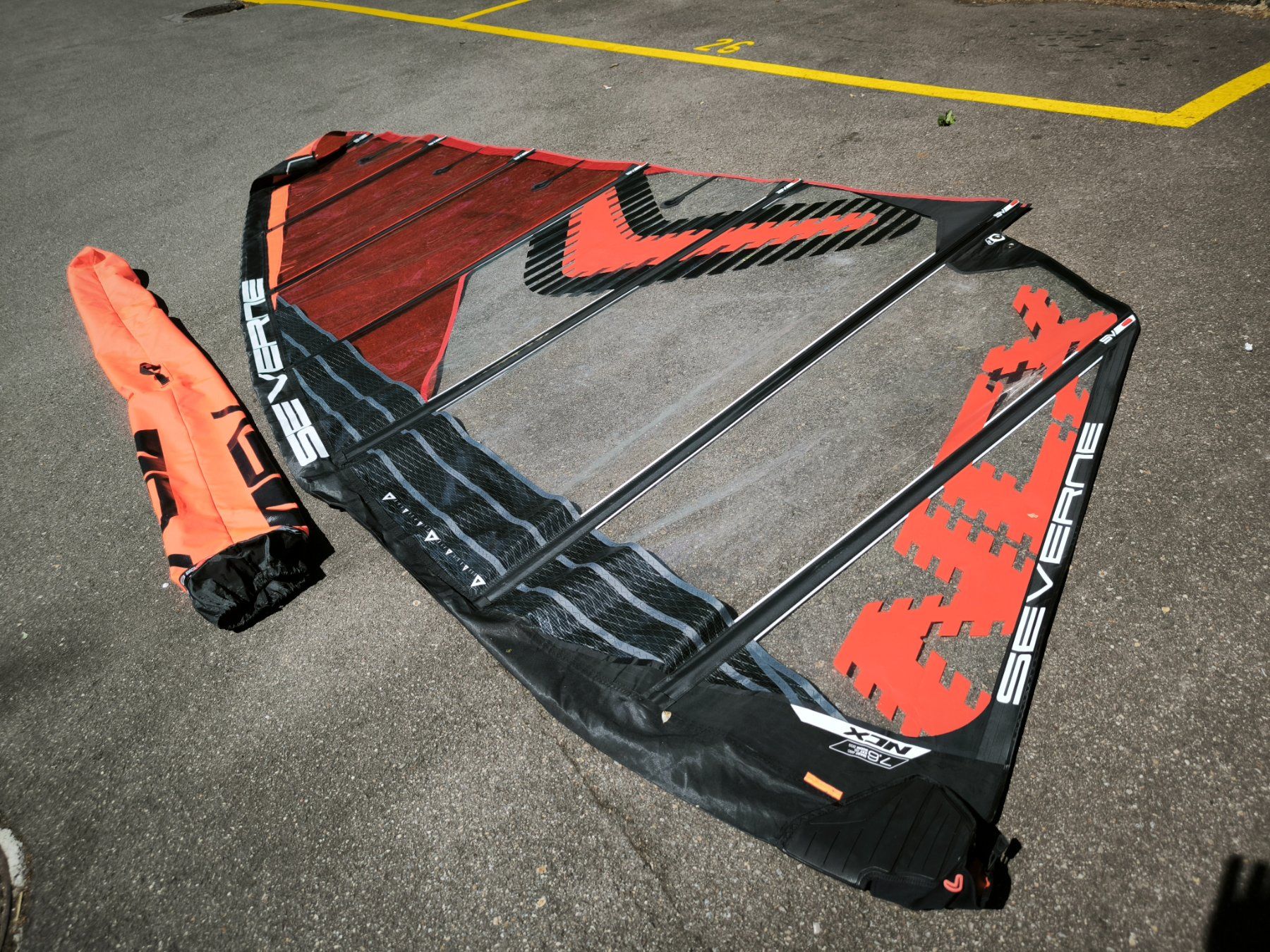 Surfen: Windsurfsegel Severne NCX 7.6 m2, Mod. 2025 – Gebraucht aus Rümlang von rapphi 3