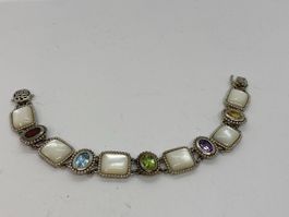 Silber-Armband Multi Color 925 AG /i520