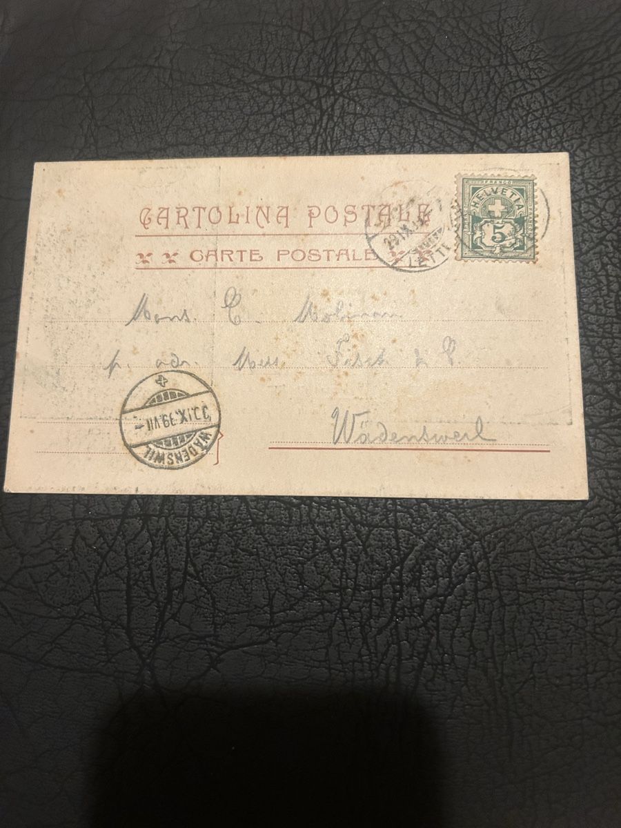 Cartoline postali: Lugano 1899, Fratelli Ciani  – Usato da Breganzona venduto da Milesbo 1