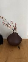 Vase braun rund oval Deko neuwertig Neupreis 99.-