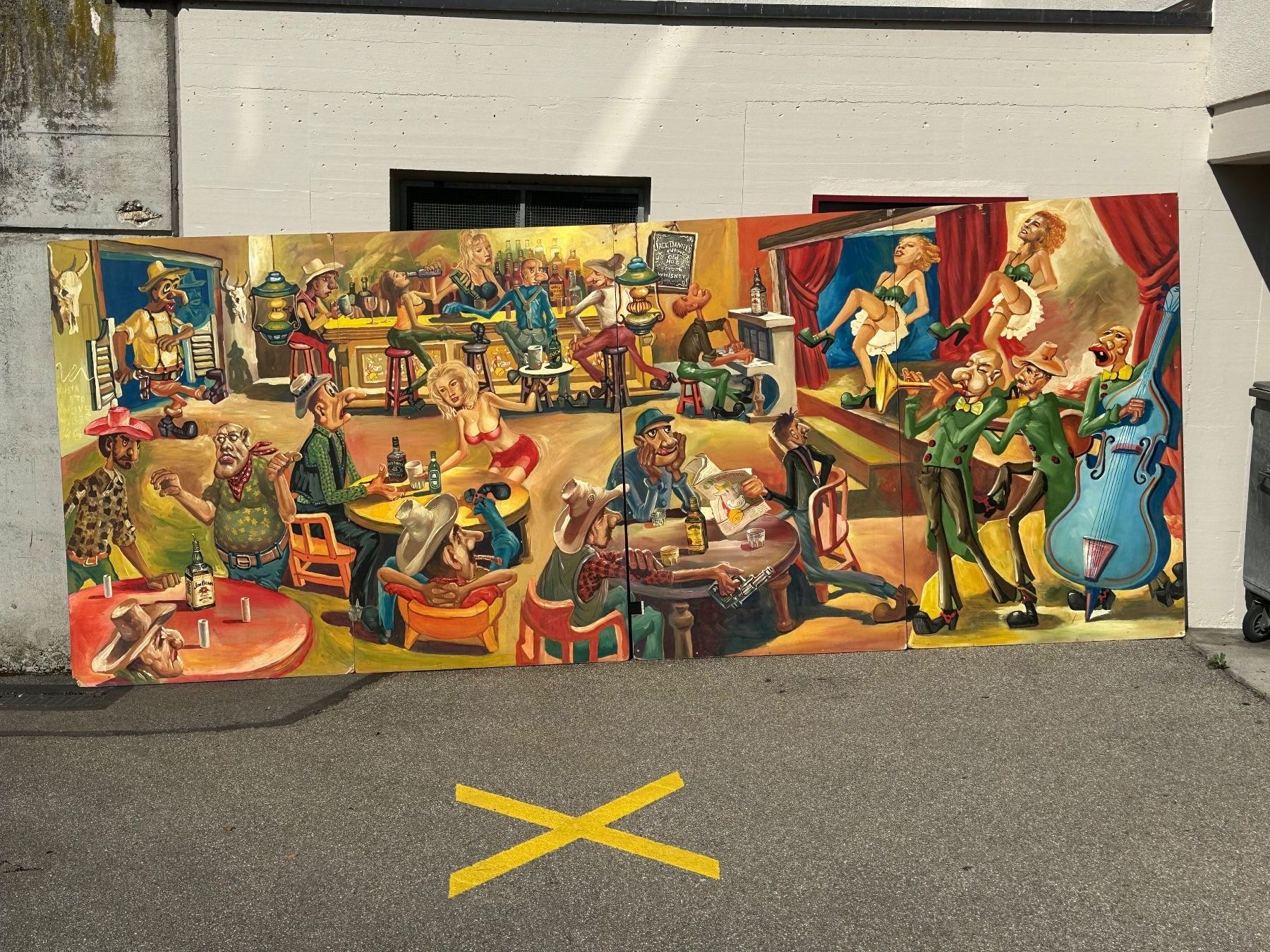 Posters & Illustrations: Wandbild handgemalt Scene Western Saloon – D'occasion à Nebikon par Wegere1 2