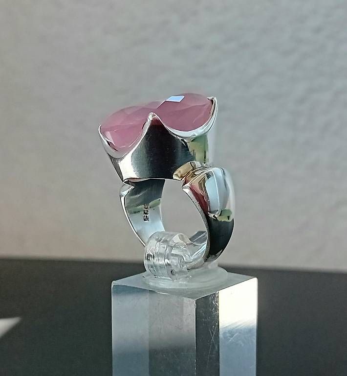 Ringe: Ring Silber Rosenquarz – Gebraucht aus Stans von wer_fd5f 2