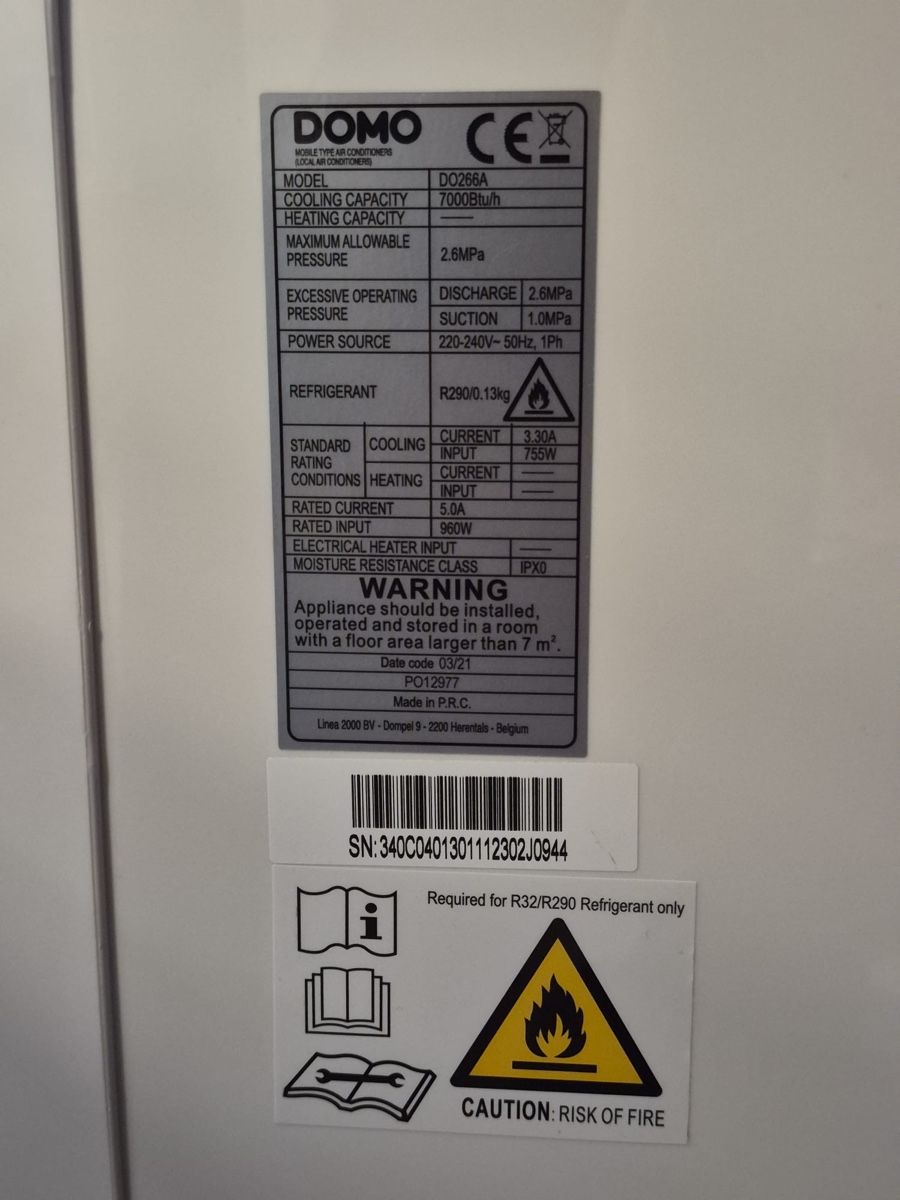 Condizionatori: Climatiseur mobile DOMO – Usato da Blonay venduto da cyr_bmc5 3