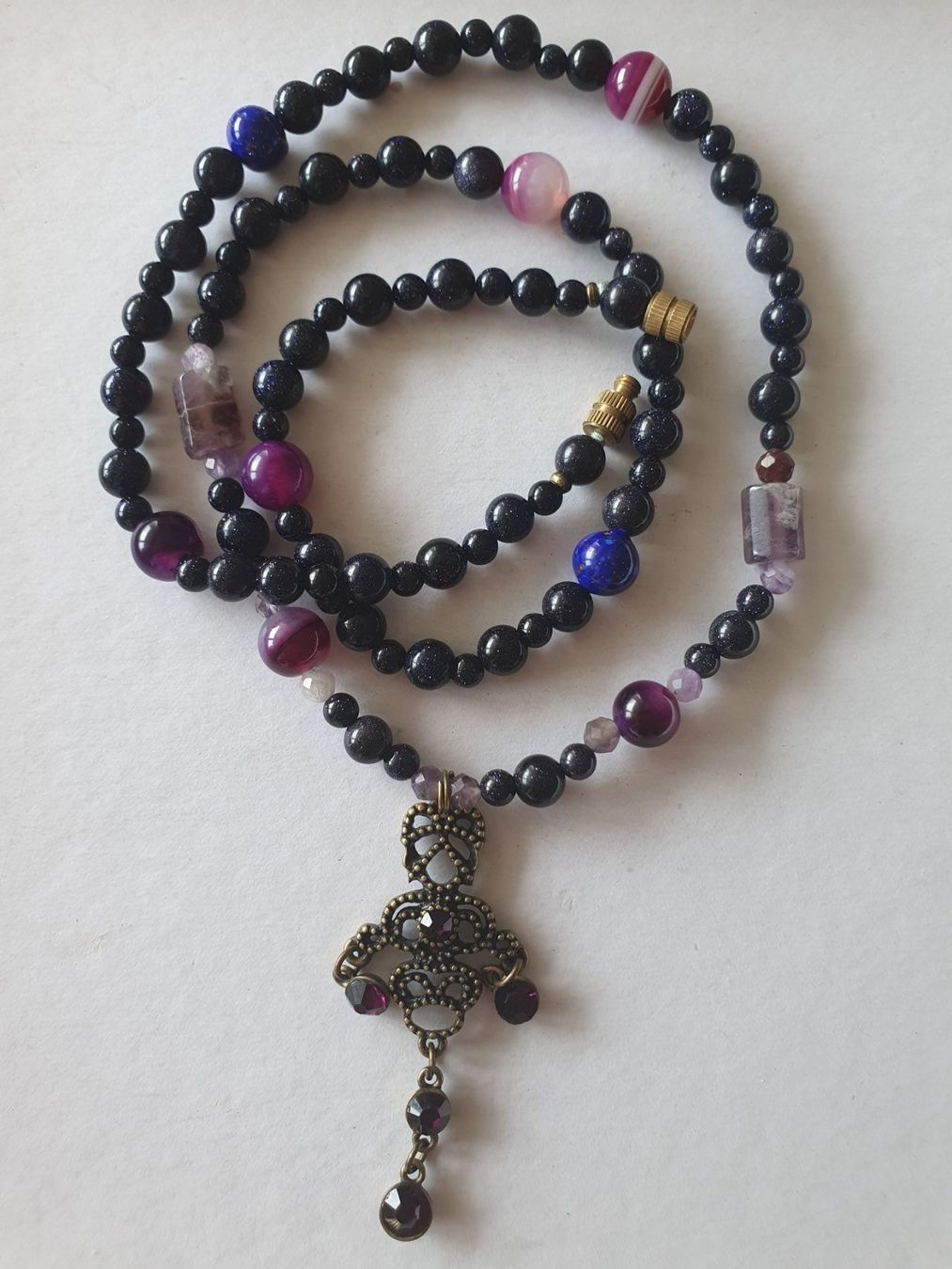 Catenine: Sandstone, Amethyst und Agate – Nuovo (secondo la descrizione) da Benglen venduto da Meercat3
