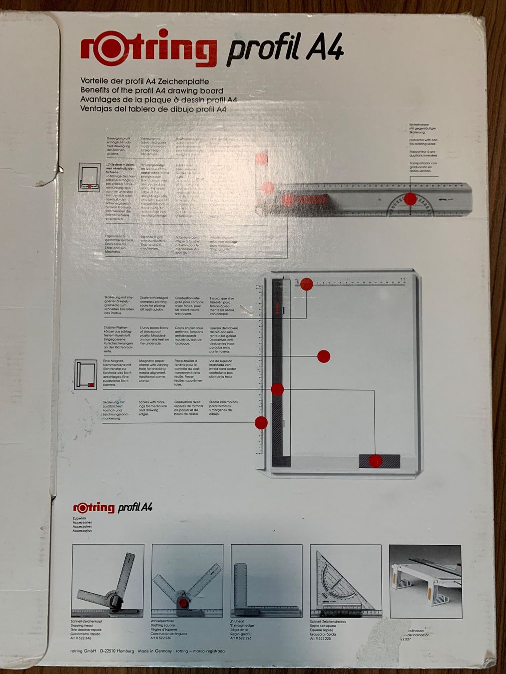 Piatti di portata: Rotring Zeichenplatte Profil A4 – Usato da Zeihen venduto da cindyscad 2