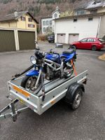 Motorradanhänger mieten – 25 CHF/Tag – Rampe & Gurte inkl.