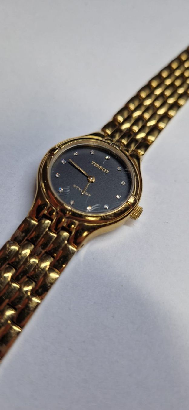 Montre Vintage Tissot Stylist Mécanique Femme Années 60 - Cadran Argenté, Boîtier Chromé