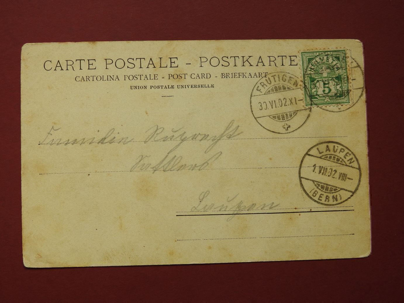 Cartoline postali: Kandersteg mit Blümlisalp – Usato da Rain venduto da 999-800-K 1
