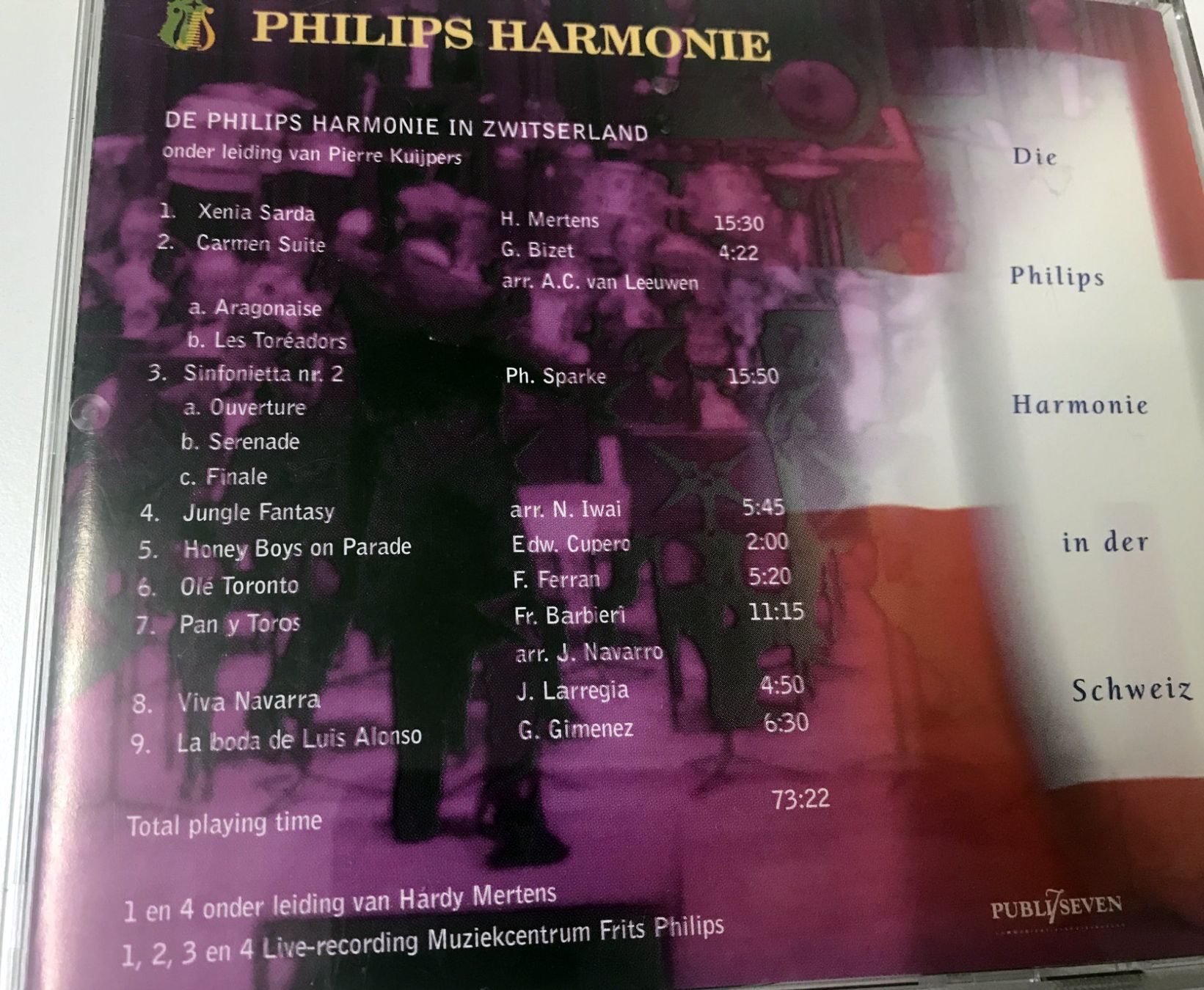 CD: CD- Die Philips Harmonie in der Schweiz – Usato da Guntershausen venduto da Gloominati 1