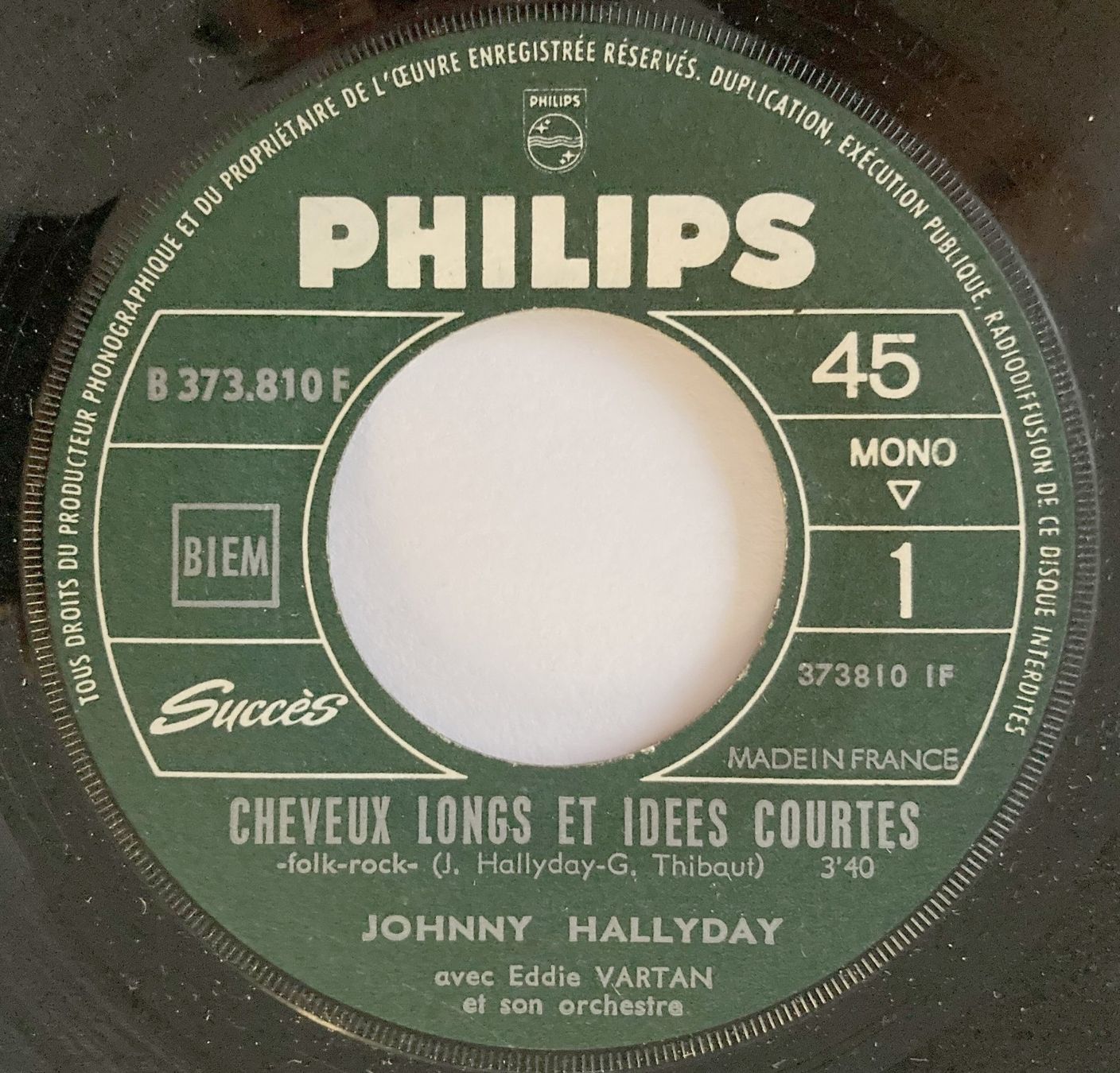 Dischi in vinile: JOHNNY HALLYDAY - CHEVEUX LONGS IDEES COURTES – Usato da Bottens venduto da hotter-than-hell 4