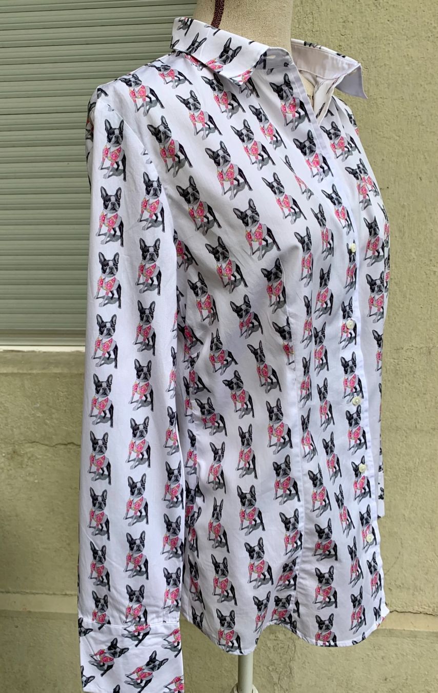 Marc Cain Camicette: Superbe blouse MARCCAIN bouledogues100%coton extra fin t.40 – Nuovo (secondo la descrizione) da Martigny venduto da only__you 2