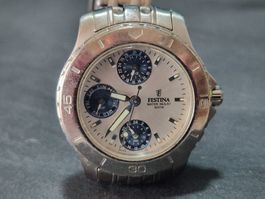 Festina Multifunktion Edelstahluhr