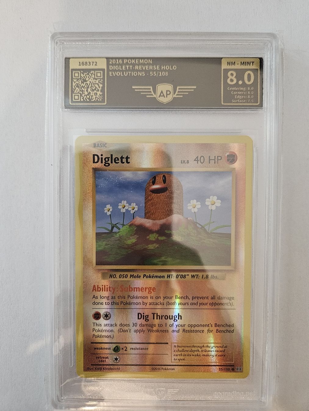 Pokémon Sammelbilder & Trading cards: Pokémon - Diglett Reverse HOLO (2016) AP8.0 – Gebraucht aus Birmensdorf ZH von x_NoMis