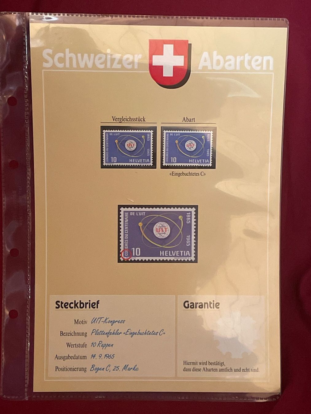 Tutti i francobolli: Schweizer Briefmarken Abarten Sammlung 36 Bätter – Usato da Schüpfen venduto da Schuepfen45 4