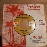 Joan Baez ‎– Song Of Bangladesh 7", Barbados Press