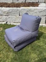 2 Stück Loungsessel / Sitzsäcke / Sitzsofa grau