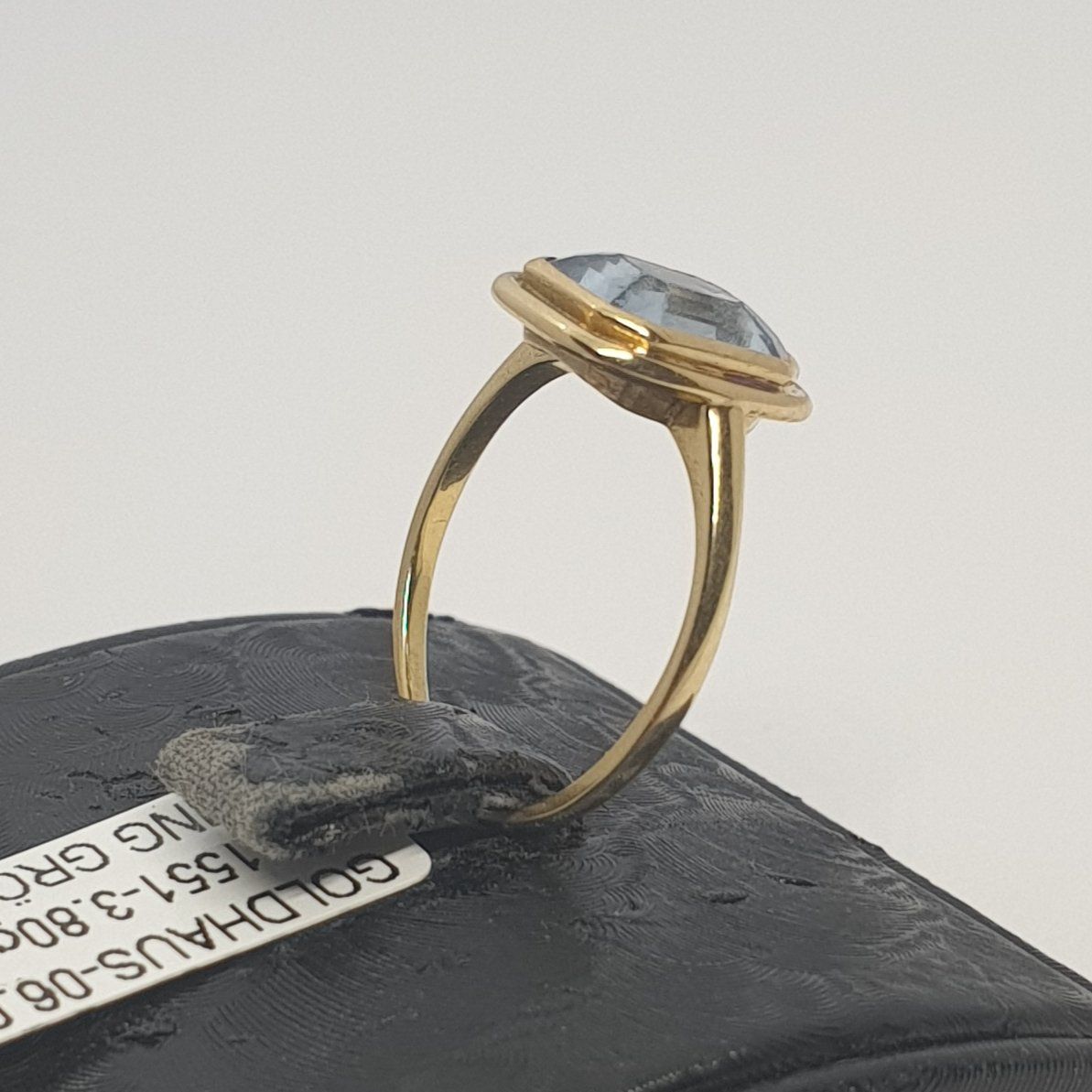 Anelli: Echt 18K Gold - Aquamarin Ring – Usato da Luzern venduto da Goldhaus-Luzern 2