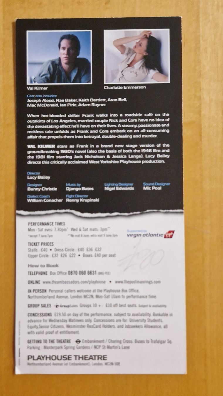 Autogramme: Val Kilmer, Original Autogramm auf Flyer – Gebraucht aus Salmsach von aacs65 1