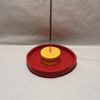 Handgefertigter Räucherstäbchenhalter aus Polymer Clay