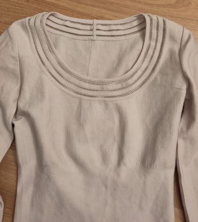 Top von Alaïa (cremerosa), Gr. XS, Wolle