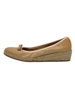 Salvatore Ferragamo Patent Leather Ballerina EU 38.5 Beige