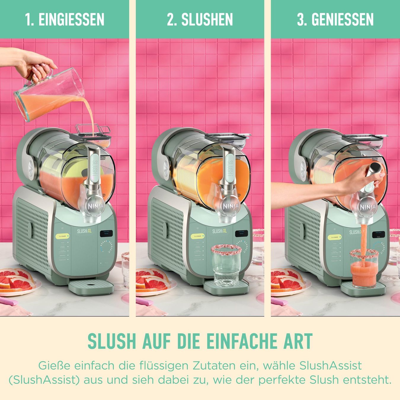 Elettrodomestici da cucina: Ninja FS601CHGN Slushi XL – Nuovo e nell'imballaggio originale da Thörigen venduto da Dogtronic.shop 5