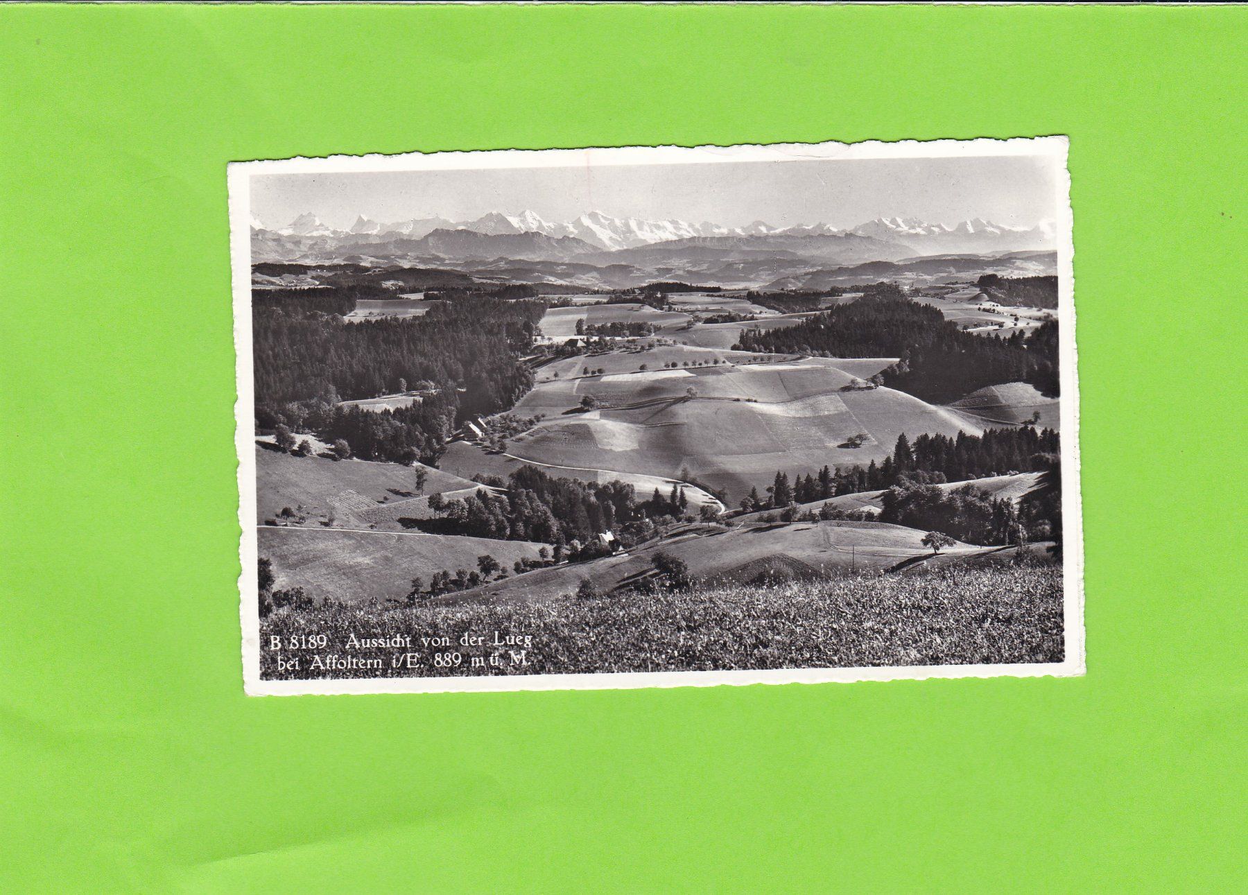 Cartoline postali: Aussicht von der Lueg bei Affoltern i./E. – Usato da St. Peterzell venduto da neckertal